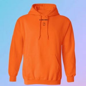 Lonely Ghost Text Me Hoodie Size Large